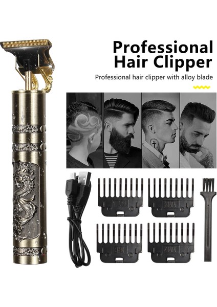 No.12 Tarzı Saç Kesme Makinesi Erkek Tıraş Makinesi T9 Saç Kesme Makinesi Düzeltici T-Outliner Elektrikli USB Şarj Edilebilir Saç Kesme Makinesi Profesyonel (Yurt Dışından) fiyatları