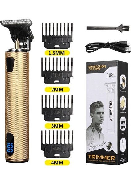 No.68 Stili T Kel Kafa Saç Kesme Biçme Makinesi Şarj Edilebilir Düzeltici T-Outliner Berber Tıraş Makinesi Eski Akülü Saç Kesimi Erkekler Kesici Tıraş Makinesi (Yurt Dışından)