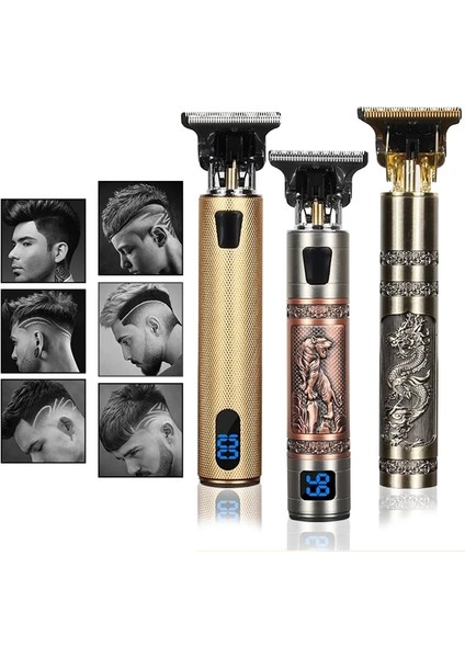 No.68 Stili T Kel Kafa Saç Kesme Biçme Makinesi Şarj Edilebilir Düzeltici T-Outliner Berber Tıraş Makinesi Eski Akülü Saç Kesimi Erkekler Kesici Tıraş Makinesi (Yurt Dışından) fiyatları