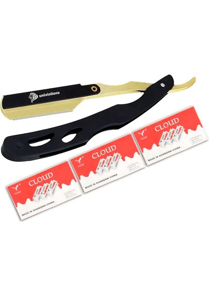 1 Jilet 30 Bıçak Stili Univinlions Manuel Tıraş Makinesi Düz Kenar Paslanmaz Çelik Keskin Berber Jilet Katlanır Tıraş Bıçağı Tıraş Sakal Kesici Bıçaklı (Yurt Dışından) fiyatları