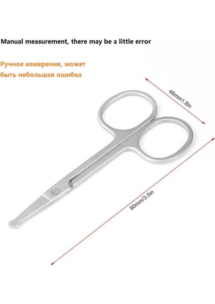 Gümüş Tarzı Burun Saç Veya Mini Paslanmaz Çelik Yuvarlak Kafa Güzellik Düzeltici Burun Saç Düzeltici Taşınabilir Ergonomi Burun Saç Kesici (Yurt Dışından)