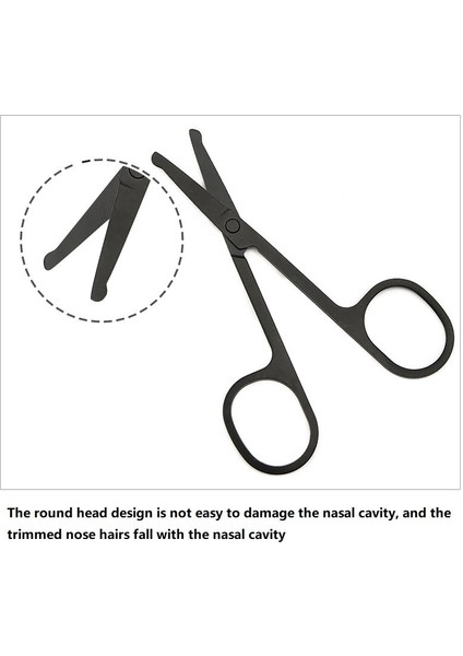 Gümüş Tarzı Burun Saç Veya Mini Paslanmaz Çelik Yuvarlak Kafa Güzellik Düzeltici Burun Saç Düzeltici Taşınabilir Ergonomi Burun Saç Kesici (Yurt Dışından) indirimleri