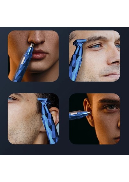 Çift Bıçak Siyah Stil Elektrikli Tıraş Burun Kulak Düzeltici Güvenli Yüz Bakımı Erkekler Için Şarj Edilebilir Burun Saç Düzeltici Tıraş Epilasyon Jilet Sakal (Yurt Dışından) modelleri