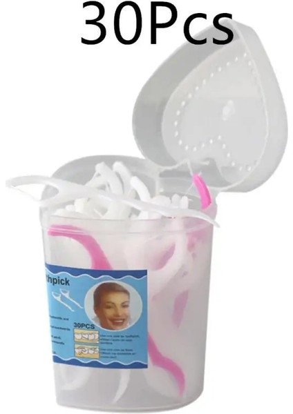 Fildişi Tarzı Tek Kullanımlık Diş Ipi Temizleme Diş Çubuğu 7.5cm Flok Diş Arası Fırça Flosser Diş Temizleme Ağız Hijyeni (Yurt Dışından)