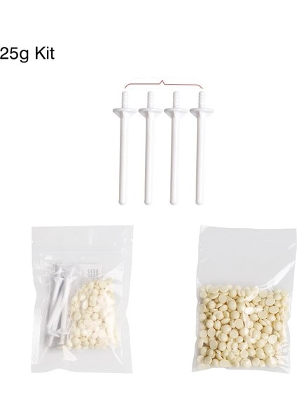 25G Takım Stili Taşınabilir Burun Balmumu Kiti Erkekler ve Kadınlar Için 25GG Tırnak Ağda Epilasyon Balmumu Kiti Tırnak Balmumu Temizleme Balmumu Kiti Burun Makası Güzellik (Yurt Dışından)