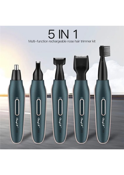 RS044L Stili 5 IN1ELEKTRIKLI Burun Kulak Saç Düzeltici Erkekler Şarj Edilebilir Sakal Düzeltici Yüz Kaş Epilasyon Favoriler Şekillendirici Saç Düzeltici 53 (Yurt Dışından) fırsatları
