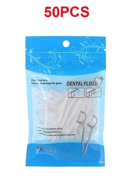 Nude Tarzı 50 Adet Diş Ipi Pensede Seçtikleri Kürdan Diş Çubuğu Diş Temizleme Interdental Fırça Dental Flok Ağız Hijyeni Bakım Seçimi (Yurt Dışından)