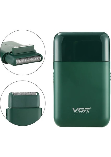 Yeşil Stil Vgr Elektrikli Tıraş Makinesi Erkekler Için Elektrikli Tıraş Bıçağı Taşınabilir Su Geçirmez Pistonlu Sakal Düzeltici Tıraş Makinesi 2021NEW Desen V390 (Yurt Dışından) fırsatları