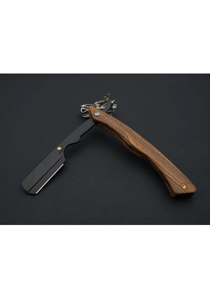 Gök Mavisi Tarzı Üst Düzey Sandal Ağacı Saplı Tıraş Bıçağı Profesyonel Berber Tıraş Makinesi Kaş Jilet Erkek Değiştirilebilir Bıçaklı Tıraş Bıçağı Saç Bıçağı (Yurt Dışından)