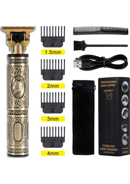 Kurt USB Tarzı T9 Saç Kesme Makinesi Tıraş Makinesi Erkekler Için Düzeltici Akülü Saç Kesme Makinesi Elektrikli Tıraş Makinesi Kablosuz Elektrikli Jilet Erkekler Makinesi Tıraş (Yurt Dışından)