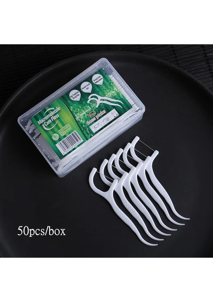 100 Adet Tarzı Lot Tek Kullanımlık Temizlik Diş Ipi Interdental Fırça Diş Sopa Kürdan Ağız Sağlığı Temizleme Diş Ipi Araçları (Yurt Dışından)