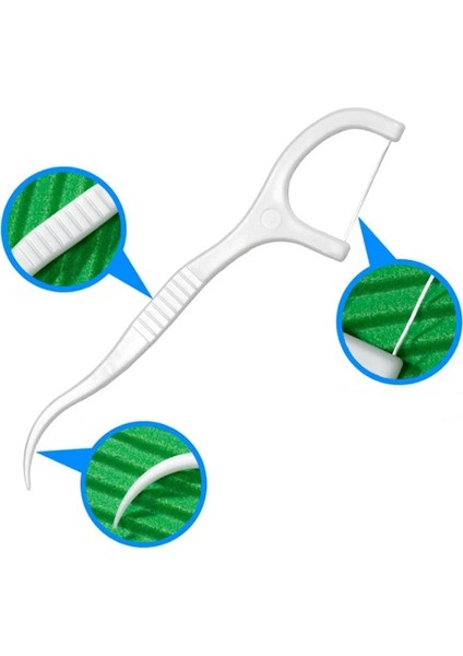 Box Dental Floss Flosser Picks Teeth Toothpicks Stick Tooth Clean Oral Care 7.4cm Random Package (Yurt Dışından) fırsatları