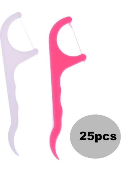 25 Adet Tarzı Adet Diş Pensesi Interdental Fırça Diş Çubuk Kürdan Flok Ağız Hijyeni Diş Temizleme Rastgele Renk Sıcak (Yurt Dışından)
