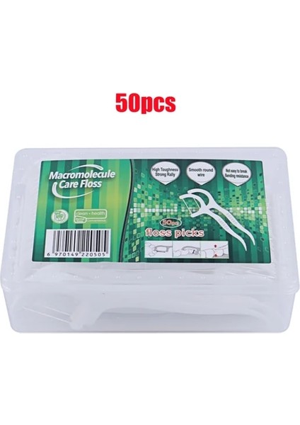 50 Adet Tarzı Profesyonel Diş Temizliği Diş Pensesinde Tek Kullanımlık Interdental Fırça Ipi Ağız Sakız Bakımı ve Diş Temizleme Için Kürdan (Yurt Dışından)