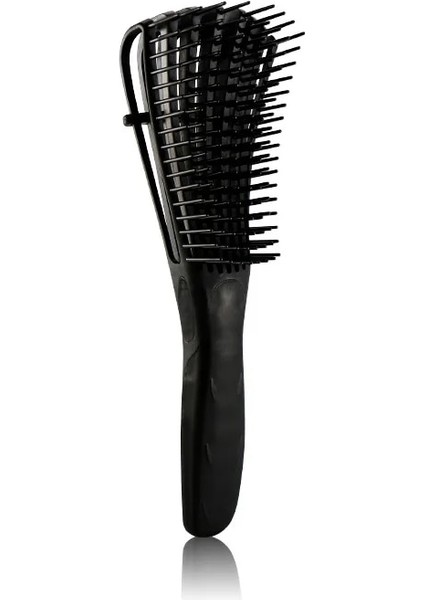 Stely Siyah Bir Stil Kuaförlük Saç Ahtapot Tarak Kıvırcık Saçlar Için Dolaşık Açıcı Fırça Kadın Ev Masajı Düğümsüz Tarak (Yurt Dışından)