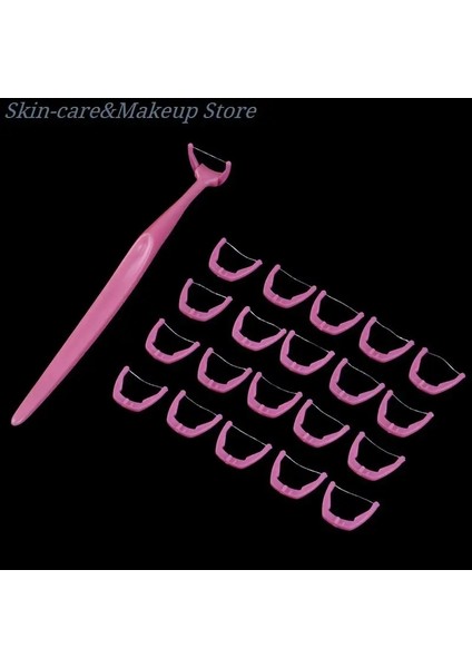 Kırmızı Stil 1 Tutucu ve Diş Kürdan Flosser Oral Için Derin Temiz Diş Iplik Flok Flok Dişler Arası Fırça Diş Çubuğu (Yurt Dışından)