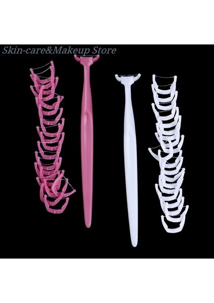 Kırmızı Stil 1 Tutucu ve Diş Kürdan Flosser Oral Için Derin Temiz Diş Iplik Flok Flok Dişler Arası Fırça Diş Çubuğu (Yurt Dışından)