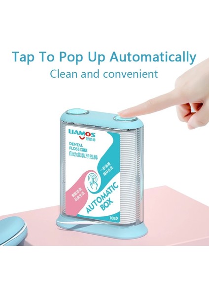 Mavi Stil Adet Kutulu Diş Ipi Çubuk Çift Çıkış Diş Hekimliği Aracı Diş Temizleme Için Interdental Fırça Oto Takviyesi Ipi Çubuk (Yurt Dışından) indirimleri