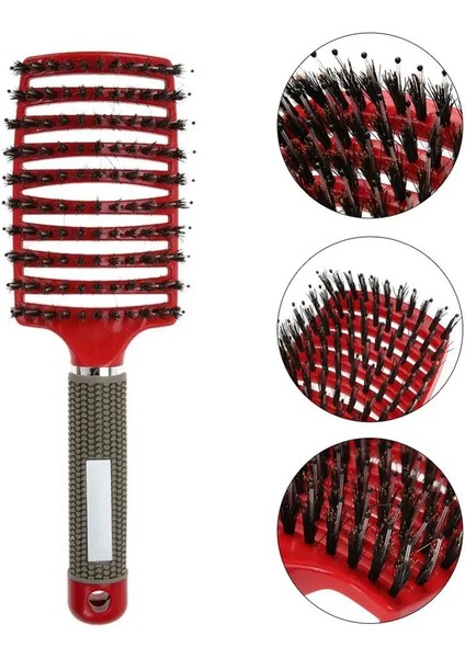 Saç Stili ile Beyaz Saç Derisi Masaj Tarak Saç Fırçası Kıl Naylon Kadın Islak Kıvırcık Detangle Saç Fırçası Salon Kuaförlük Şekillendirici Araçları (Yurt Dışından) indirimleri