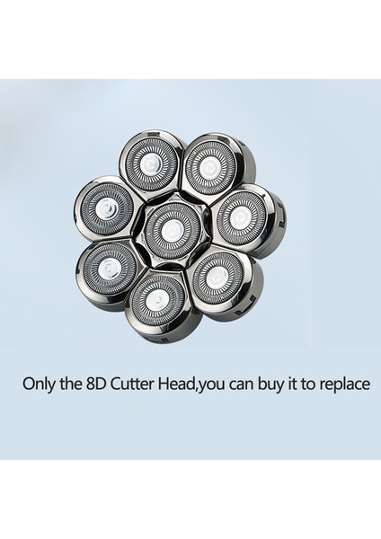 8d Kesici Kafa Stili Clipper 8d Erkekler Için Elektrikli Tıraş Makinesi Saç Kesme Makinesi Erkek Altısı Bir Arada Jilet Çoklu Tıraş Makinesi Sakal Saç Düzeltici (Yurt Dışından)
