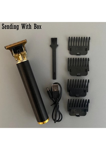 Siyah Stil Clipper Tıraş Saç Kesme Makinesi Razor Tondeuse Elektrikli Tıraş Makinesi Erkekler Için Sakal Elektrikli Tıraş Makinesi Erkekler Için Vintage T9 Düzeltici (Yurt Dışından)