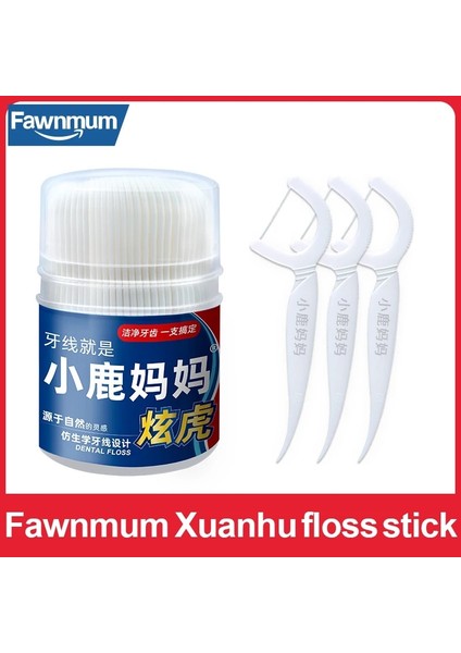 Fawnmum Diş Temizleme Pensesinde Diş Ipi ve Kürdanlar Namlulu Plastik Kürdan Fırçası Dişler Için Diş Kürdanı Ağız Hijyeni (Yurt Dışından)