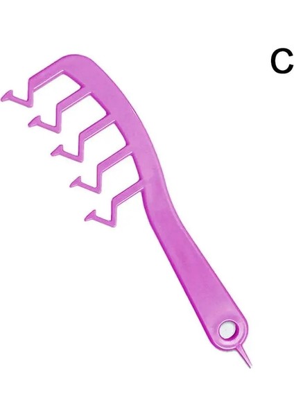 Mor Tarzı Z Şekilli Tarak Saç Yarık Tarak Kıvırcık Patlama Şekillendirici Puf Kuaförlük Tarak Salon Saç Şekillendirici Kız Ev Kuaför Saç Güzellik (Yurt Dışından)