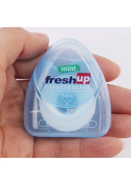 50M Mikro Balmumu Nane Aroması Diş Pensesinde Interdental Fırça Diş Çubuğu Kürdan Flok Ağız Hijyeni Temiz Tel L0027 (Yurt Dışından) fiyatları