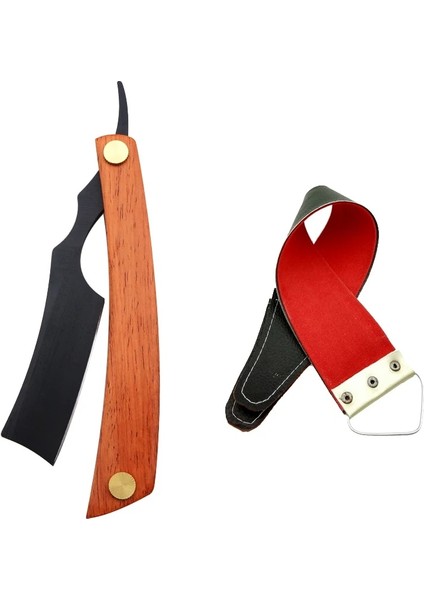 Yeşil Stil Drgskl Ahşap Saplı Manuel Tıraş Tıraş Bıçağı Süper Keskin, Klasik Paslanmaz Çelik Bıçak Tıraş Bıçağı Berber Tıraş Makinesi Saç Bıçakları (Yurt Dışından)