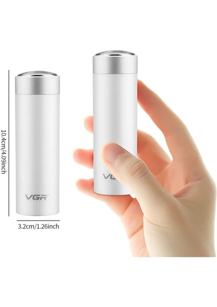 V-390-SIYAH, Box Tarzı Vgr Mini USB Şarj Edilebilir Elektrikli Tıraş Makinesi Döner Bıçaklı Kafa Sakal Tıraş Makinesi Jilet Su Geçirmez Sakal Düzeltici Islak Kuru Kullanım (Yurt Dışından) modelleri