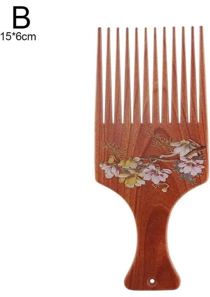 B Tarzı Retro Yağ Saç Tarak Çatal Tarak Saç Şekillendirici Doku Tarak Uzun Diş Plaka Tarak Patlama Kürek Tarak Kuaförlük Şekillendirici Aracı (Yurt Dışından)