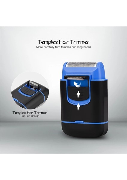 RC383 Stili Elektrikli Pistonlu Tek Bıçak Sakal Trim Tıraş Makinesi Erkekler Mini Vücut Jilet Tapınak Tıraş Makinesi Düzeltici Bıçak Keskin Kafa Barbeador (Yurt Dışından)
