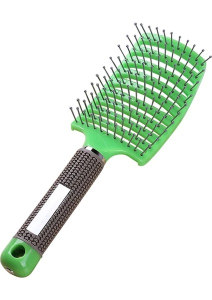 Yeşil Saç Stili Yok Saç Derisi Masaj Tarak Saç Fırçası Kıl Naylon Kadın Islak Kıvırcık Detangle Saç Fırçası Salon Kuaförlük Şekillendirici Araçları (Yurt Dışından)