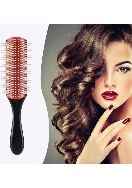 Pembe Tarzı 1 Adet Yeni Saç Şekillendirici Fırça Buğday Samanı Detangle Saç Fırçası Salon Kuaförlük Düz Kıvırcık Saç Tarak Arapsaçı Saç Masajı Fırça (Yurt Dışından)