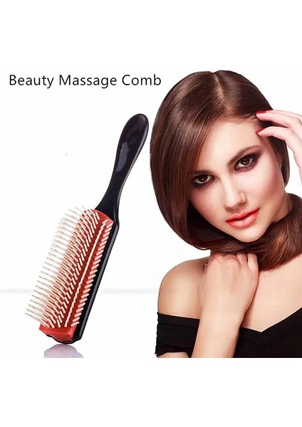 Pembe Tarzı 1 Adet Yeni Saç Şekillendirici Fırça Buğday Samanı Detangle Saç Fırçası Salon Kuaförlük Düz Kıvırcık Saç Tarak Arapsaçı Saç Masajı Fırça (Yurt Dışından)