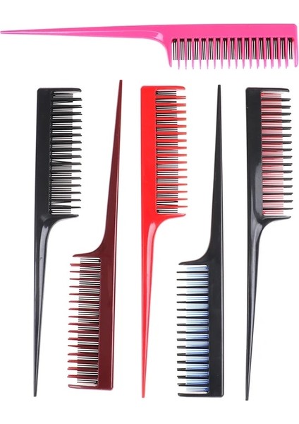Soluk Pembemsi Gri Tarzı Ince Diş Tarak Saç Tarak Saç Salon Boya Tarak Saç Şekillendirici Kuaförlük Antistatik Saç Stili Sıçan Kuyruk Tarak Ayrı Ayrılık (Yurt Dışından) indirimleri