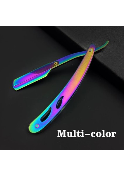 Çok Renkli Stil Çok Renkli Erkek Tıraş Makinesi Profesyonel Tüy Alma Tıraş Makinesi Kuaförlük Berber Aracı Retro Katlanır Tıraş Makinesi ve Bıçak Paslanmaz Çelik (Yurt Dışından)