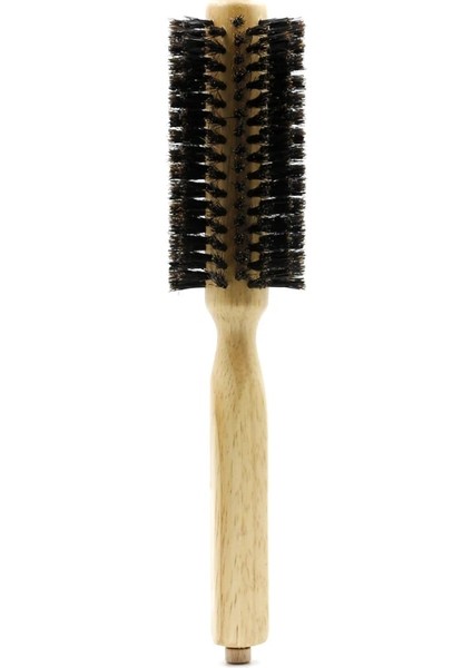 No.14 Tarzı Berber Salon Domuzu Kılları Saç Yuvarlak Fırça Profesyonel Kuaförlük Tarak Berber Saç Fırçası Saç Şekillendirici Tarak Ahşap Yuvarlak Fırça (Yurt Dışından)