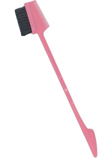1 Adet Pembe Stil Çift Taraflı Kenar Fırça Kontrolü Kadın Güzellik Tapınakları Saç Şekillendirici Tarak Salon Kuaförlük Araçları (Yurt Dışından)