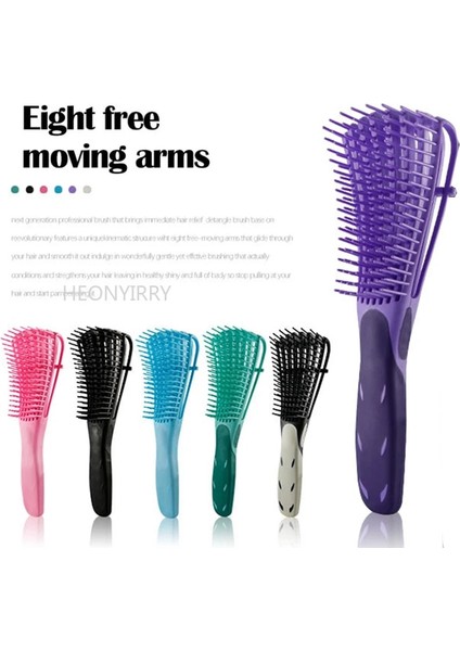 Stely B Mavi Tarzı Kuaförlük Saç Ahtapot Tarak Kıvırcık Saçlar Için Dolaşık Açıcı Fırça Kadın Ev Masajı Düğümsüz Tarak (Yurt Dışından) fiyatları