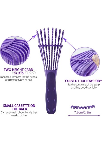 Stely B Mavi Tarzı Kuaförlük Saç Ahtapot Tarak Kıvırcık Saçlar Için Dolaşık Açıcı Fırça Kadın Ev Masajı Düğümsüz Tarak (Yurt Dışından) fırsatları