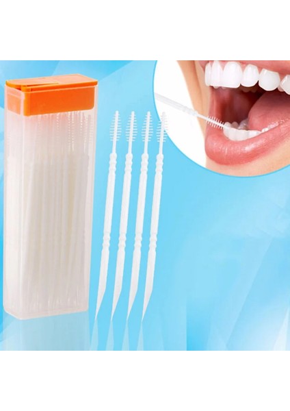 Kutusu Çift Kafa Diş Ipi Interdental Kürdan Flok Fırça Fırça Diş Çubuk Diş Ağız Bakımı Kürdan Sıcak Satış (Yurt Dışından)