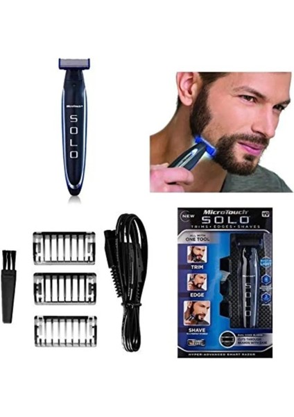 Tıraş Başlığı x 3 Stili USB Şarj Edilebilir Erkekler Tıraş Makinesi Kenarlı Jilet Burun Saç Düzeltici Çok Işlevli Düzeltir Tam Kit Tıraş Makinesi (Yurt Dışından) fırsatları