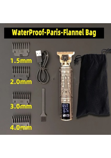 Siyah Kungfu Stili Erkekler Için Yeni Su Geçirmez Jilet Elektrikli Saç Kesme Makinesi Tıraş Makinesi Sakal Düzeltici Profesyonel Saç Kesme Makinesi Sakal Berber Saç Kesimi (Yurt Dışından) modelleri