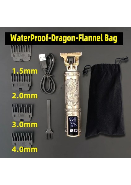 Siyah Kungfu Stili Erkekler Için Yeni Su Geçirmez Jilet Elektrikli Saç Kesme Makinesi Tıraş Makinesi Sakal Düzeltici Profesyonel Saç Kesme Makinesi Sakal Berber Saç Kesimi (Yurt Dışından) fırsatları