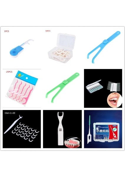 Nude Tarzı 50M Ultra Ince Düz Tel Yeniden Kullanılabilir Diş Ipi Tutucu Sert Plastik Kutu Ağız Hijyeni Için 50M Iplerle Diş Arası Temizleyici (Yurt Dışından) indirimleri