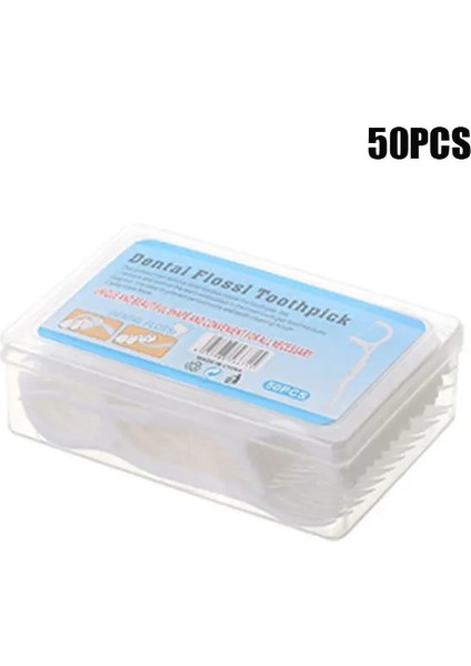 Fildişi Tarzı Diş Ipi Sopa Interdental Fırça Diş Kürdan Pensesinde Pick Tek Kullanımlık Ağız Sakız Diş Temizleme Bakım Araçları (Yurt Dışından)