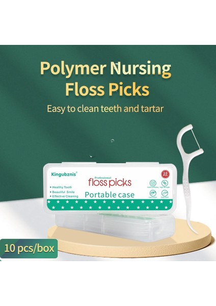 10 Adet Tarzı Kingubz Diş Pensesinde Kürdan Diş Floks Seyahat Taşınabilir Kutulu Diş Fırçası Diş Temizleme Ağız Bakımı (Yurt Dışından) fırsatları