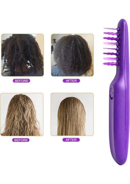 Mor Tarzı Rosse Cheveux Femme Elektrikli Dolaşık Açıcı Saç Fırçası Islak Kuru Saç Tarağı Dolaşık Açıcı Hairbrua To 4c Kinky Dalgalı Otomatik Düğümleri Gevşetin (Yurt Dışından) fırsatları