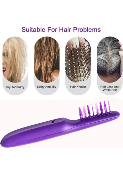 Mor Tarzı Rosse Cheveux Femme Elektrikli Dolaşık Açıcı Saç Fırçası Islak Kuru Saç Tarağı Dolaşık Açıcı Hairbrua To 4c Kinky Dalgalı Otomatik Düğümleri Gevşetin (Yurt Dışından) indirimleri